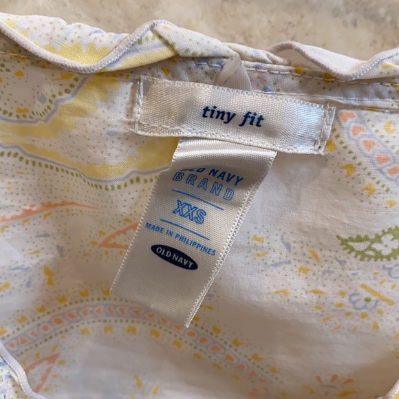 XXS cute paisley snap front tank - Picture 3 of 3